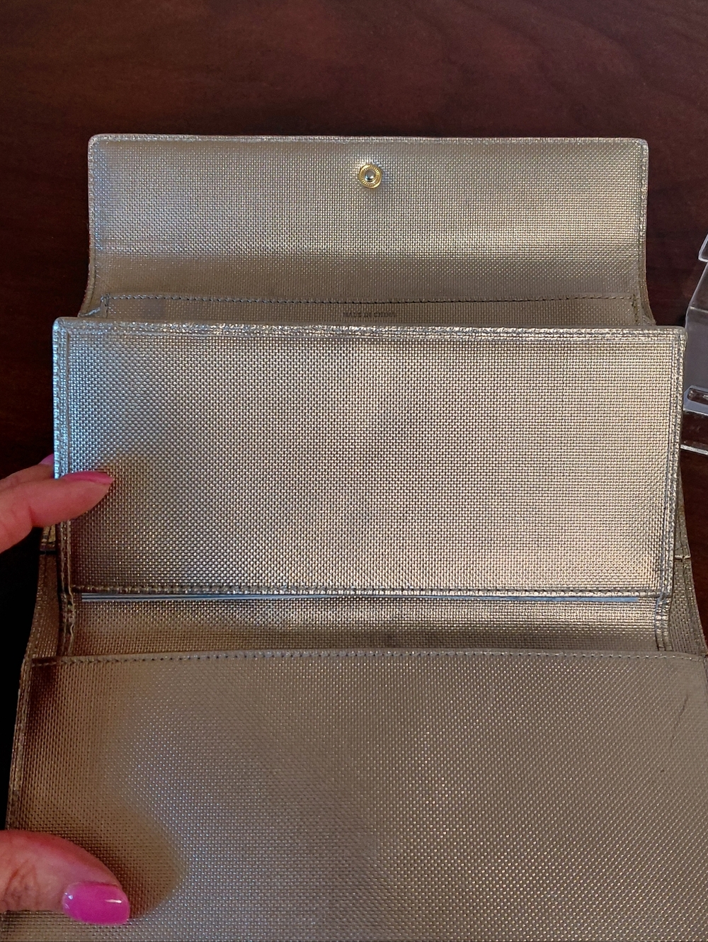 Kate Spade Pink Trifold Wallet With Checkbook - Picture 8 of 10
